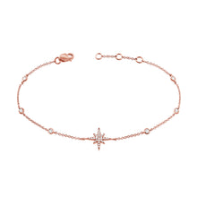 Load image into Gallery viewer, 14k Gold &amp; Diamond Star Bracelet