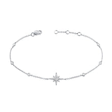 Load image into Gallery viewer, 14k Gold &amp; Diamond Star Bracelet