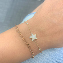 Load image into Gallery viewer, 14k Gold &amp; Diamond Star Bracelet