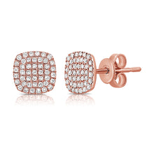 Load image into Gallery viewer, 14k Gold &amp; Diamond Stud Earrings