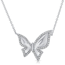 Load image into Gallery viewer, 14k Gold &amp; Diamond Butterfly Necklace