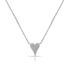 Load image into Gallery viewer, 14k Gold &amp; Diamond Heart Necklace