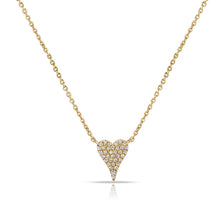 Load image into Gallery viewer, 14k Gold &amp; Diamond Heart Necklace