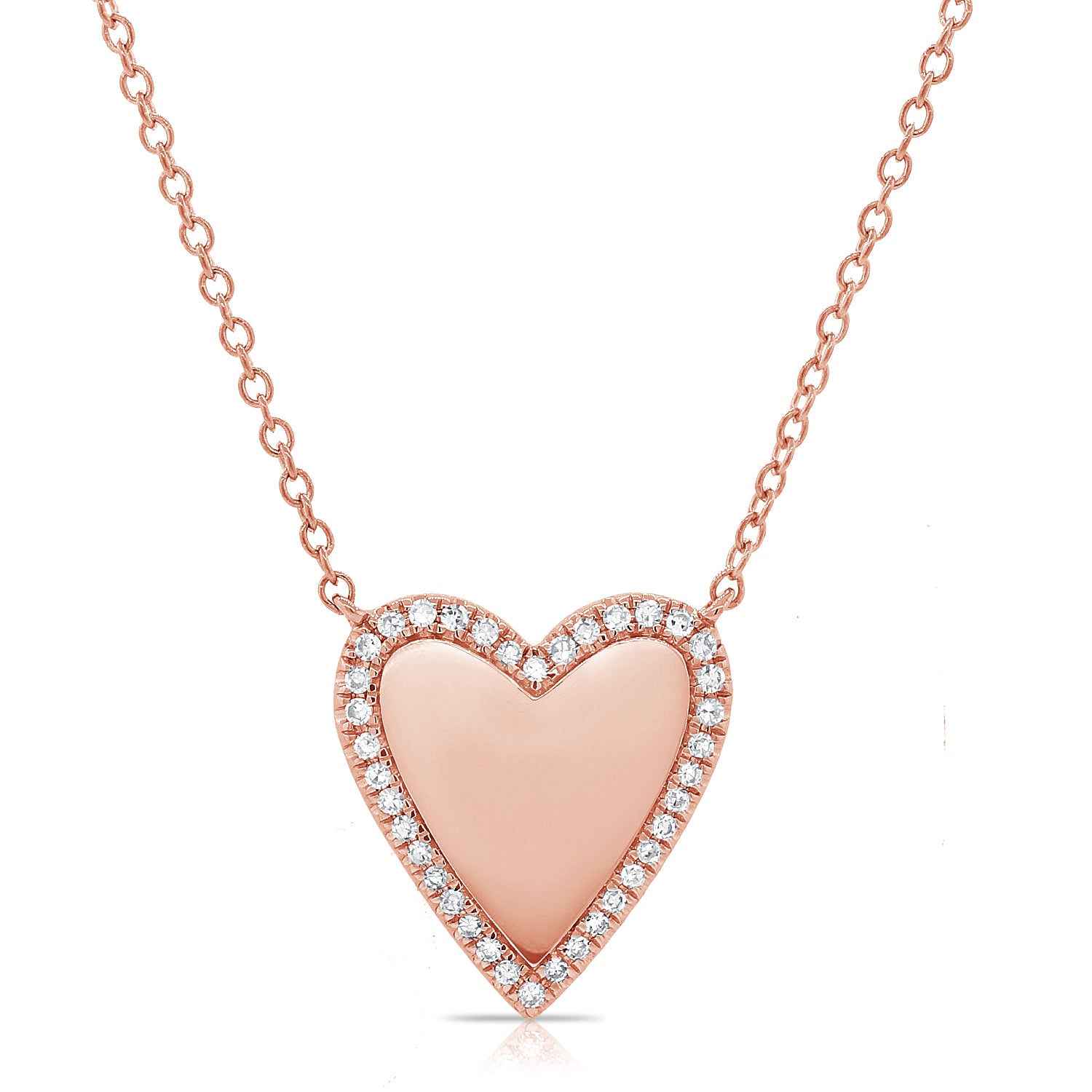 Sabrina heart best sale necklace