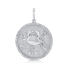 Load image into Gallery viewer, 14k Gold &amp; Diamond Zodiac Charm - Cancer