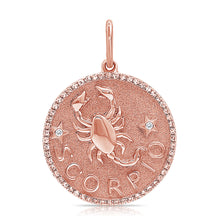 Load image into Gallery viewer, 14k Gold &amp; Diamond Zodiac Charm - Scorpio