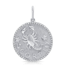 Load image into Gallery viewer, 14k Gold &amp; Diamond Zodiac Charm - Scorpio