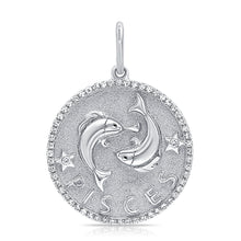 Load image into Gallery viewer, 14k Gold &amp; Diamond Zodiac Charm - Pisces