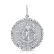 Load image into Gallery viewer, 14k Gold &amp; Diamond Zodiac Charm - Virgo