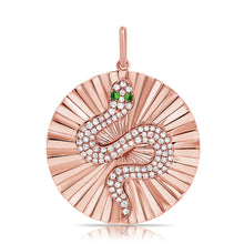 Load image into Gallery viewer, 14k Gold &amp; Diamond Snake Charm