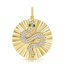 Load image into Gallery viewer, 14k Gold &amp; Diamond Snake Charm