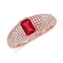 Load image into Gallery viewer, 14k Gold, Ruby &amp; Diamond Ring