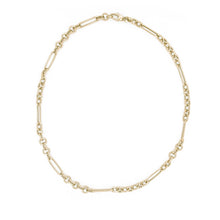 Load image into Gallery viewer, 14k Gold Dual Link Chain Necklace