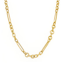 Load image into Gallery viewer, 14k Gold Dual Link Chain Necklace