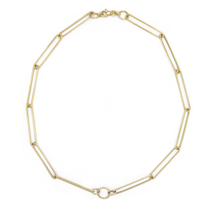 14k Gold Large Link Chain Necklace