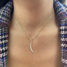Load image into Gallery viewer, 14k Gold &amp; Diamond Moon Charm