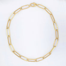 Load image into Gallery viewer, 14k Gold Paperclip Link Necklace - XX-Large
