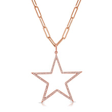 Load image into Gallery viewer, 14k Gold &amp; Diamond Star Charm