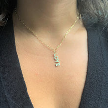 Load image into Gallery viewer, 14k Gold &amp; Diamond Love Charm