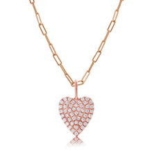 Load image into Gallery viewer, 14k Gold &amp; Diamond Heart Charm