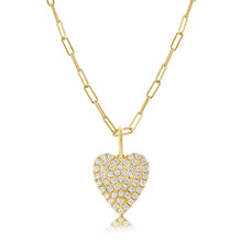 Load image into Gallery viewer, 14k Gold &amp; Diamond Heart Charm