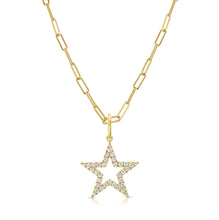 Load image into Gallery viewer, 14k Gold &amp; Diamond Star Charm