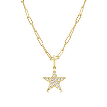 Load image into Gallery viewer, 14k Gold &amp; Diamond Star Charm