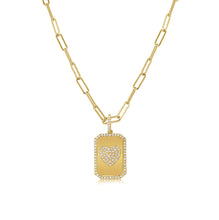 Load image into Gallery viewer, 14k Gold &amp; Diamond Heart Charm