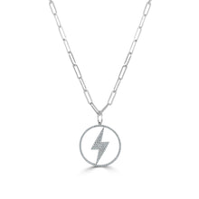 Load image into Gallery viewer, 14k Gold &amp; Diamond Lightning Bolt Charm