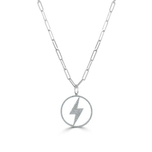 14k Gold & Diamond Lightning Bolt Charm