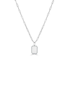 14k Gold & Diamond Dog Tag Charm
