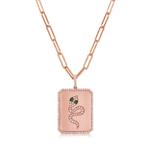 Load image into Gallery viewer, 14k Gold &amp; Diamond Snake Charm