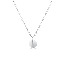 14k Gold & Diamond Circle Charm