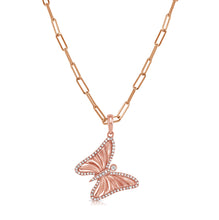 Load image into Gallery viewer, 14k Gold &amp; Diamond Butterfly Charm