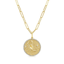 Load image into Gallery viewer, 14k Gold &amp; Diamond Zodiac Charm - Scorpio