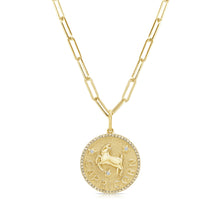 Load image into Gallery viewer, 14k Gold &amp; Diamond Zodiac Charm - Capricorn