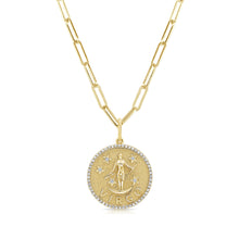 Load image into Gallery viewer, 14k Gold &amp; Diamond Zodiac Charm - Virgo