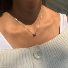 Load image into Gallery viewer, 14k Gold &amp; Sapphire Link Necklace