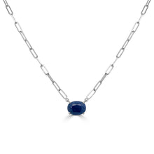 Load image into Gallery viewer, 14k Gold &amp; Sapphire Link Necklace