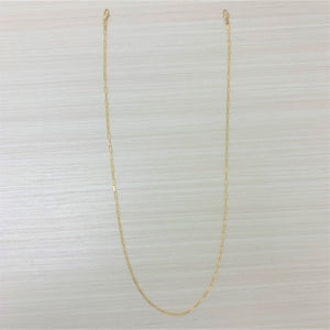 14k Gold Paperclip Link Mask Chain