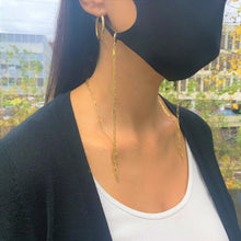 Load image into Gallery viewer, 14k Gold Paperclip Link Mask Chain