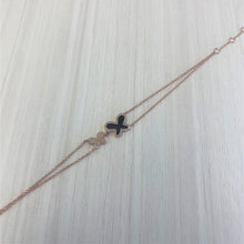 Load image into Gallery viewer, 14k Gold &amp; Diamond Butterfly Bracelet