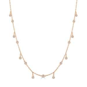 14k Gold & Diamond Necklace - 36"