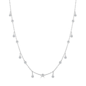 14k Gold & Diamond Necklace - 36"