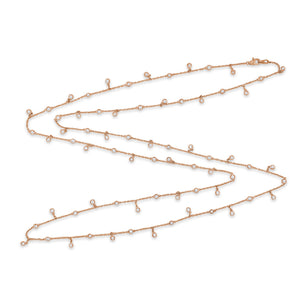 14k Gold & Diamond Necklace - 36"