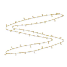 Load image into Gallery viewer, 14k Gold &amp; Diamond Necklace - 36&quot;