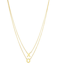 Load image into Gallery viewer, 14k Gold XO Necklace