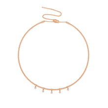 Load image into Gallery viewer, 14k Gold &amp; Diamond Flexible Collar Necklace