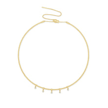 Load image into Gallery viewer, 14k Gold &amp; Diamond Flexible Collar Necklace