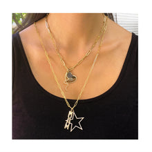 Load image into Gallery viewer, 14k Gold &amp; Diamond Star Charm